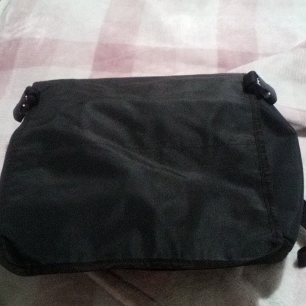 Pre-loved Goldbug Diaper bag with attached expandable changing pad